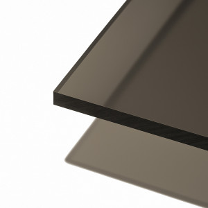 Smoked graphite solid polycarbonate sheet 8mm